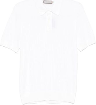 Canali Polo in maglia - Bianco