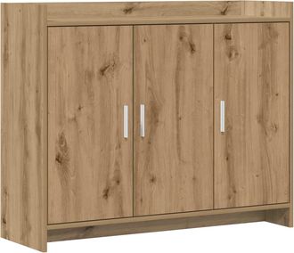 vidaXL Aparador Roble Artisan 98,5 X 33 X 80 Cm Madera De Ingenier&iacute;a Vidaxl