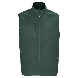 SOLS Heren Falcon Softshell Bodywarmer met rits (Bosgroen)