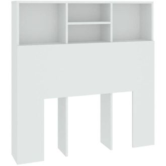 vidaXL Mueble cabecero blanco 100x19x103,5 cm vidaXL