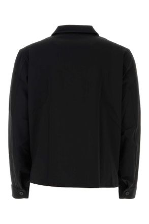 Givenchy Mens Black Wool Blend Shirt Exterior: Nylon Camicie