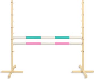 OEM Obst&aacute;culo De Salto Para Caballito De Juguete De 120 Cm, Dos Vigas - Menta Y Rosa Claro