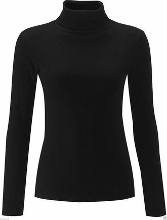 Generic New Womens Ladies Long Sleeve Plus Size Polo Neck Strech Top Turtle Neck Jumper. UK 8-26