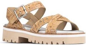 Donald J Pliner Lug Sole Slingback Sandal in Natural/Silver at Nordstrom Rack, Size 7.5