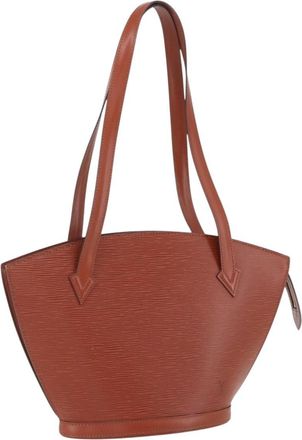 Louis Vuitton Saint Jacques Handbag Epi Leather Brown Leather Handbag (Pre-Owned)