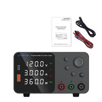 OEM Fuente De Alimentaci&oacute;n De Laboratorio, Voltaje Ajustable, Pantalla De Alta Precisi&oacute;n, Tps1203 Negra