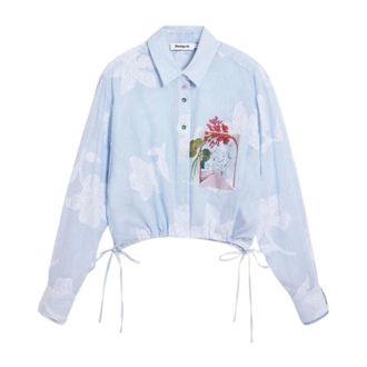 Desigual Dames, Blouses & Shirts, Blauw, Maat: M