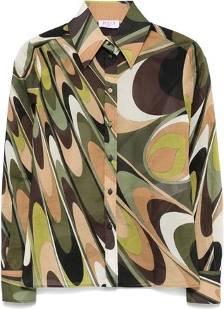 Pucci Camicia Marmo - Verde