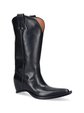 Maison Margiela Womens Boots Black Bovine Leather