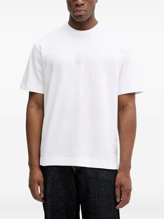 BOSS T-shirt con logo goffrato - Bianco
