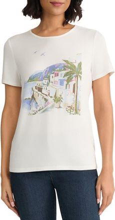 Jones New York Graphic T-Shirt in Natural White at Nordstrom, Size X-Small