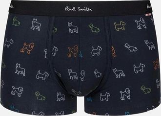 Paul Smith Mens Paul Smith Mens Boxer Trunk Sketch Dogs, Black - Size: 32/34/35