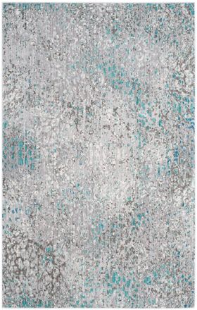 Safavieh Alfombra poli&eacute;ster grigio/blu 122 x 183 cm