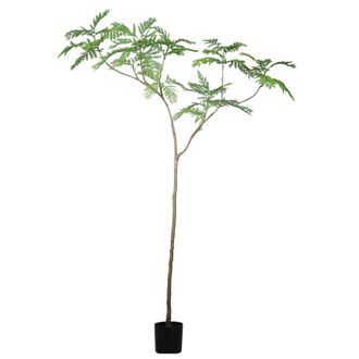 Leaf Artificial Realistic Artificial Tree Faux Plant 240cm Jacaranda in Green