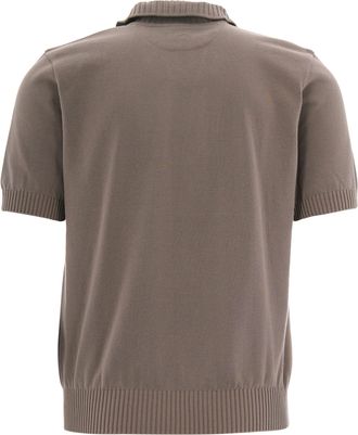 Paul & Shark Mens Polo Shirt Open Collar Brown Outside: Cotton T-shirts And Polos