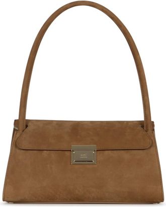 Ami Small Mimi Bag - Dames - Schoudertassen - Bruin - ONE Size - Leer - Tassen