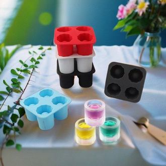 No Brand Molde De Silicona Para Hielo De 8 Compartimentos Con Asa - M&aacute;quina Reutilizable Para Hacer Paletas De Hielo Con Caja De Almacenamiento Para Toda La Fa