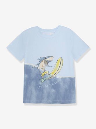 Minymo Jungen T-Shirt mit witzigem Tierprint Minymo himmelblau
