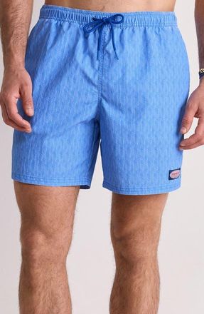 Vineyard Vines 6-Inch Island Swim Trunks in Tide Blue at Nordstrom, Size X-Large