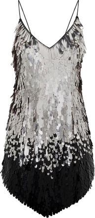 Philipp Plein Backless Mini Dress Paillettes - Dames - Feestkleedjes - Zwart - S - Pailletten - Kleedjes