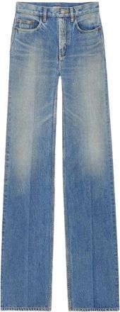 Saint Laurent Wide Jeans, female, Blue, Size: W25 Yves Flared Jeans