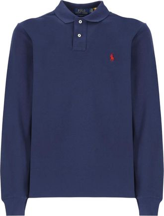 Ralph Lauren Heren, Tops, Blauw, Maat: M Katoen