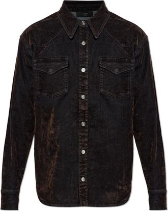 Amiri Denim Shirt - Heren - Spijkeroverhemden - Bruin - L - Denim - Overhemden