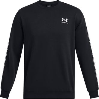 Under Armour Mens Icon Fleece Crew Taping Sweatshirt Black S