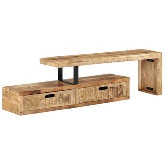 vidaXL Vidaxl - Mueble De Tv (118-200) X 30x40 Cm Madera Maciza Mango