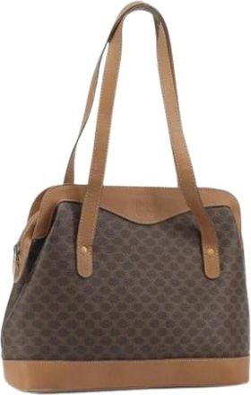 Celine Pre-owned Shoulder Bags, female, Brown, Size: ONE SIZE Pre-owned Plastic Vintage Shoulder Bag
