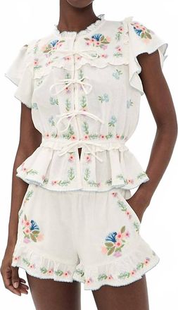 Show me your Mumu Romey Top In Wild Meadow Embroidery