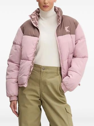 Karl Kani Donsjack met colourblocking - Roze