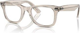 Ray-Ban 50mm Square optical glasses in Light Grey at Nordstrom