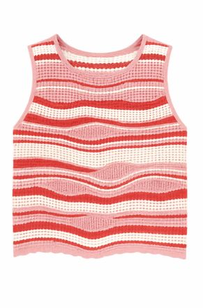 Dear John Denim Womens Sylvie Sleeveless Top In Strawberry Shortcake