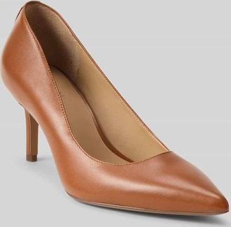 Lauren Ralph Lauren Pumps aus echtem Leder in Cognac, Gr&ouml;&szlig;e 36,5