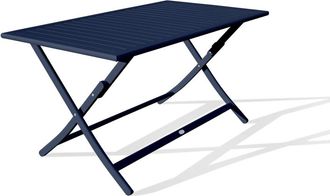 DCB Garden Mesa de jardín plegable de aluminio