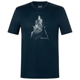super.natural Ascenders Tee Merinoshirt f&uuml;r Herren | blau