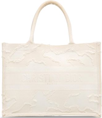 Dior Pre-owned Womens Book Tote Bag - Ivory Cotton - One Size