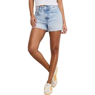 Good American Good 90s Denim Shorts in Indigo872 at Nordstrom Rack