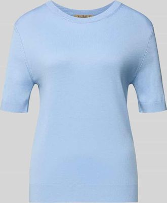 Smith & Soul Strickshirt aus Viskose-Mix mit Rundhalsausschnitt in Hellblau, Gr&ouml;&szlig;e XXL