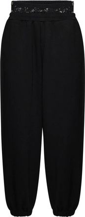 John Richmond Pantaloni jogger met decoratieve band - Dames - Sweatpants - Zwart - S - Broeken