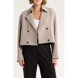 Theory Crop Admiral Jacket in Cinder at Nordstrom Rack, Size Medium