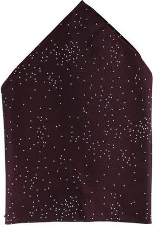 Trafalgar Store Mystere Metallic Star Light 12 x 12 Silk Pocket Square in Red at Nordstrom