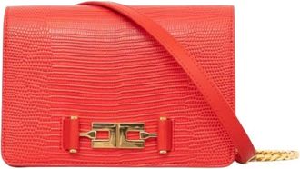 Elisabetta Franchi Crossbody Bag - Dames - Schoudertassen - Rood - ONE Size - Leer - Tassen