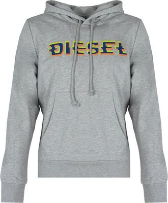 Diesel Ginn Hood - Heren - Sweatshirts & Hoodies - Grijs - Maat: M Katoen