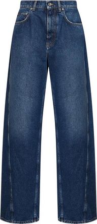 Dolce & Gabbana Barrel-Leg Jeans - Dames - Loose Fit Jeans - Blauw - M - Katoen - Jeans