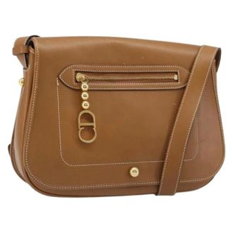 Dior Pre-owned Vintage Schoudertas - Dames - Pre-owned - Bruin - Maat: ONE Size Leer