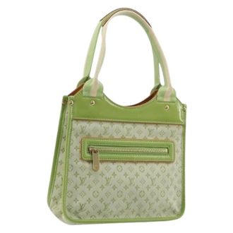 Louis Vuitton Pre-owned Handbags, female, Green, Size: ONE SIZE Pre-owned Monogram Mini Canvas Tote Bag
