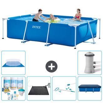 Intex Piscina Con Estructura Rectangular - 300x200x75 Cm - 7-piezas S20042