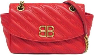 Balenciaga Pre-owned Leather balenciaga-bags - Dames - Vintage Schoudertas - Rood - ONE Size - Leer - Vintage